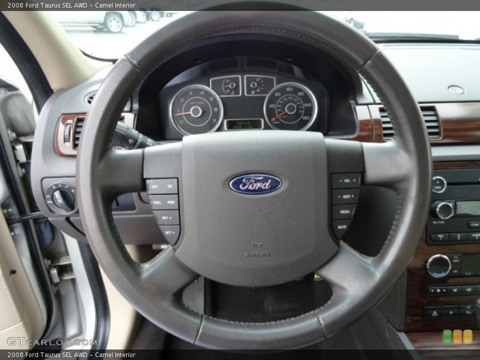 Camel Interior Steering Wheel for the 2008 Ford Taurus SEL AWD #63253712