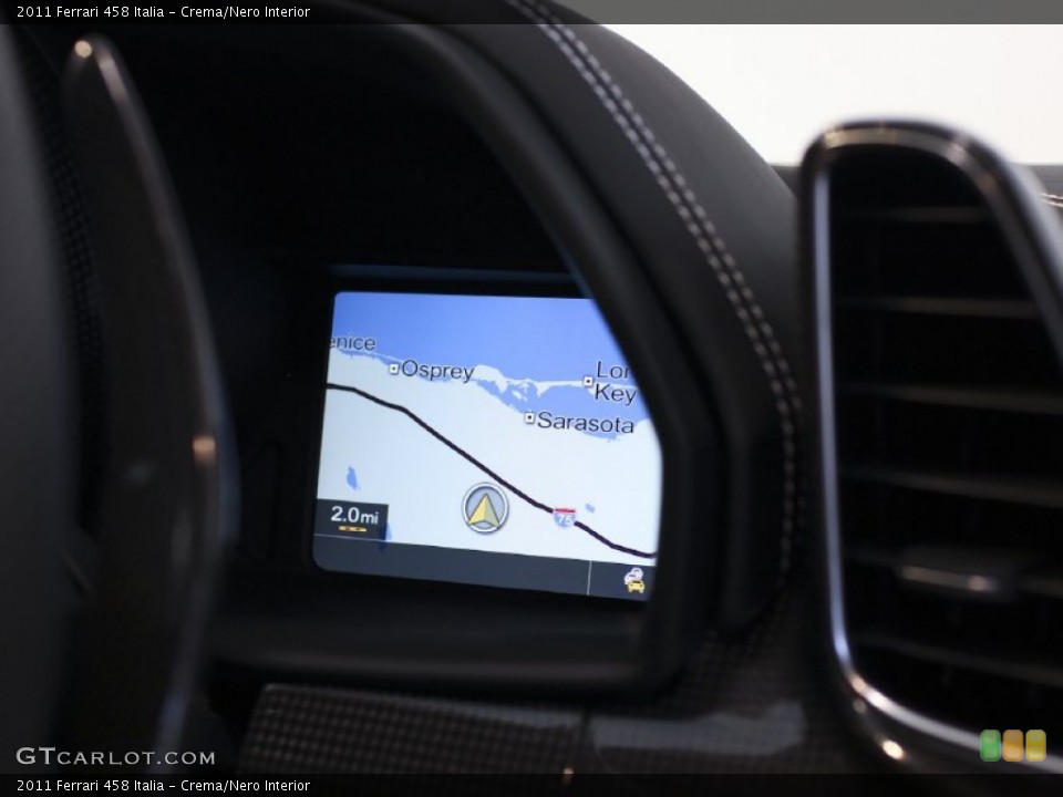 Crema/Nero Interior Navigation for the 2011 Ferrari 458 Italia #63253786