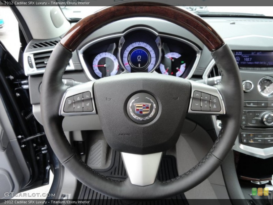 Titanium/Ebony Interior Steering Wheel for the 2012 Cadillac SRX Luxury #63253921