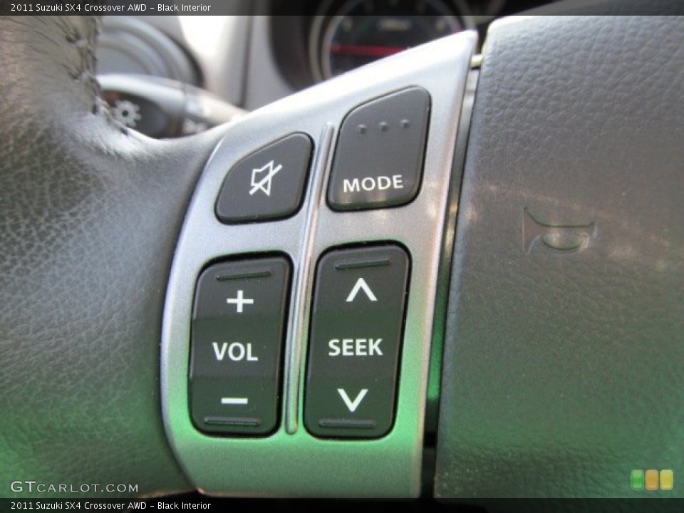 Black Interior Controls for the 2011 Suzuki SX4 Crossover AWD #63254388