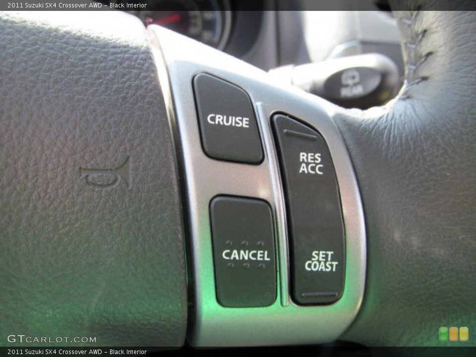 Black Interior Controls for the 2011 Suzuki SX4 Crossover AWD #63254397
