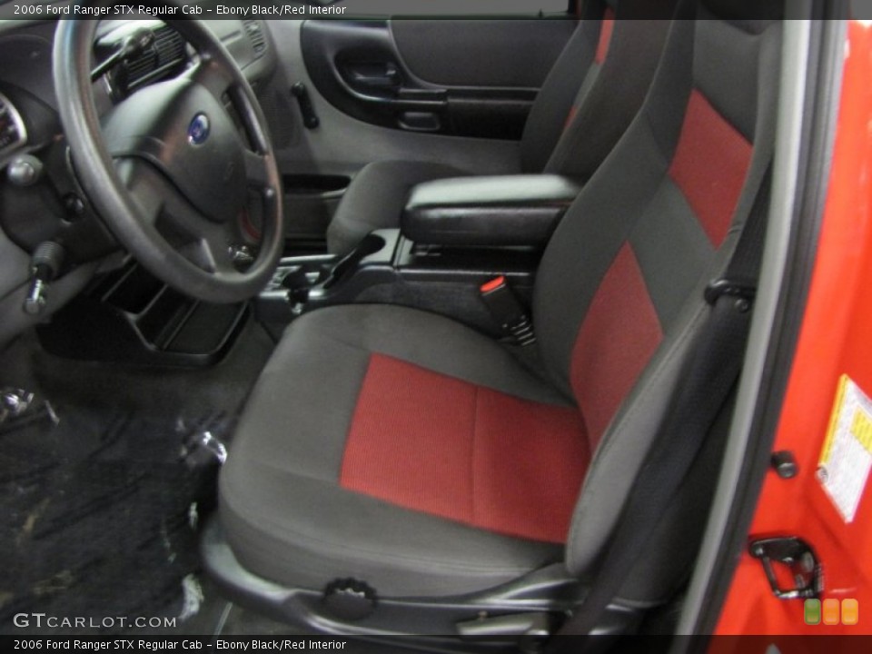 Ebony Black/Red Interior Photo for the 2006 Ford Ranger STX Regular Cab #63257445