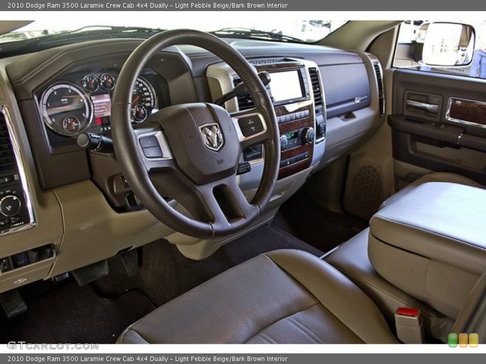 Light Pebble Beige/Bark Brown Interior Photo for the 2010 Dodge Ram 3500 Laramie Crew Cab 4x4 Dually #63257713