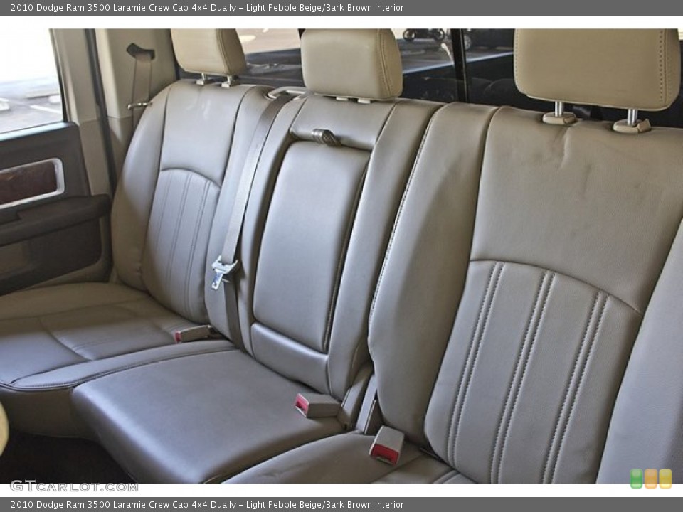 Light Pebble Beige/Bark Brown Interior Rear Seat for the 2010 Dodge Ram 3500 Laramie Crew Cab 4x4 Dually #63257782