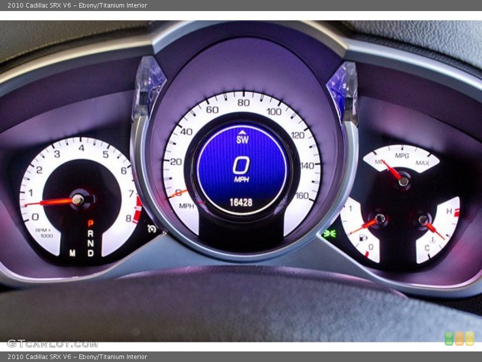 Ebony/Titanium Interior Gauges for the 2010 Cadillac SRX V6 #63257983