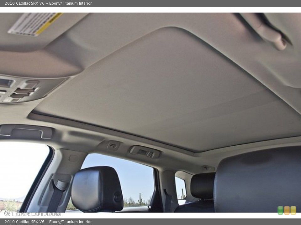 Ebony/Titanium Interior Sunroof for the 2010 Cadillac SRX V6 #63258013