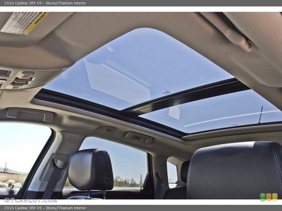 Ebony/Titanium Interior Sunroof for the 2010 Cadillac SRX V6 #63258022
