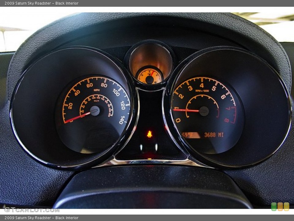 Black Interior Gauges for the 2009 Saturn Sky Roadster #63258220