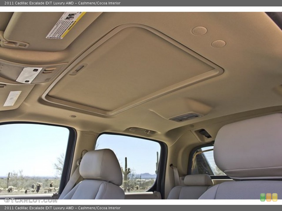Cashmere/Cocoa Interior Sunroof for the 2011 Cadillac Escalade EXT Luxury AWD #63258454