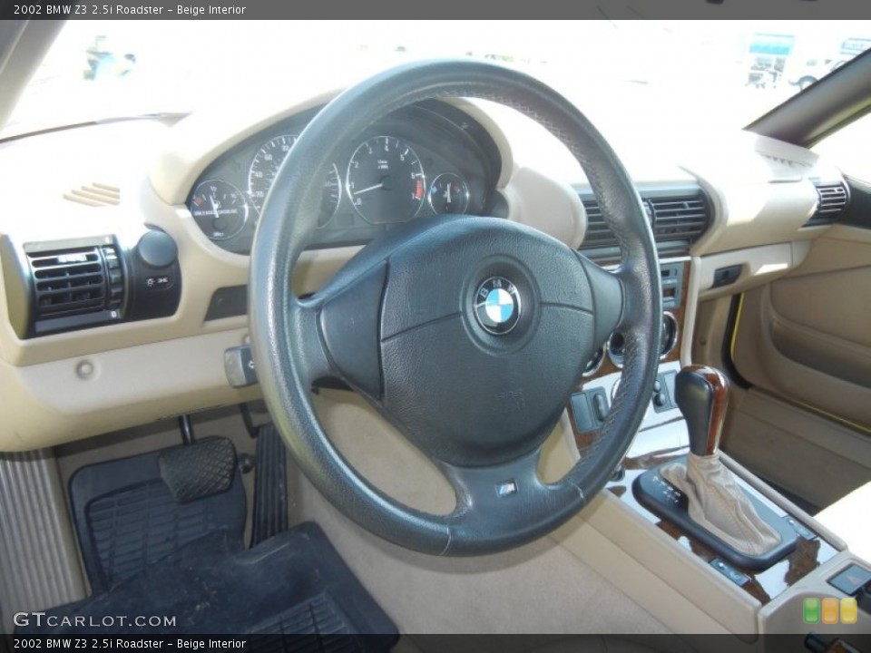 Beige Interior Steering Wheel for the 2002 BMW Z3 2.5i Roadster #63260368