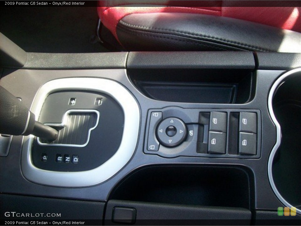 Onyx/Red Interior Controls for the 2009 Pontiac G8 Sedan #63261411