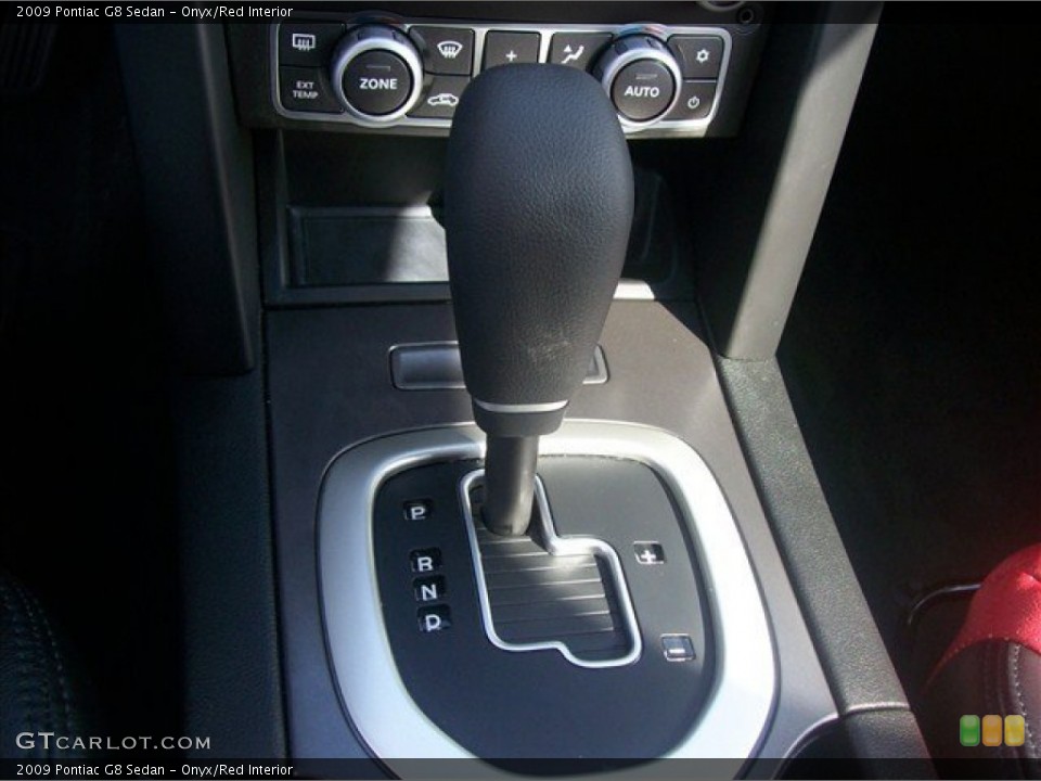 Onyx/Red Interior Transmission for the 2009 Pontiac G8 Sedan #63261418