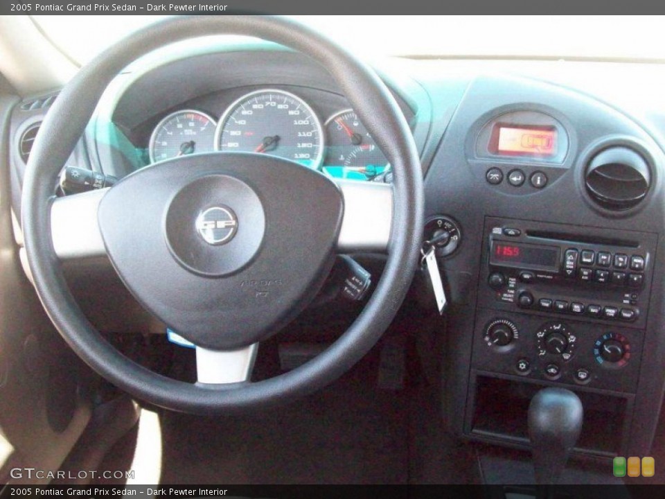 Dark Pewter Interior Steering Wheel for the 2005 Pontiac Grand Prix Sedan #63262513