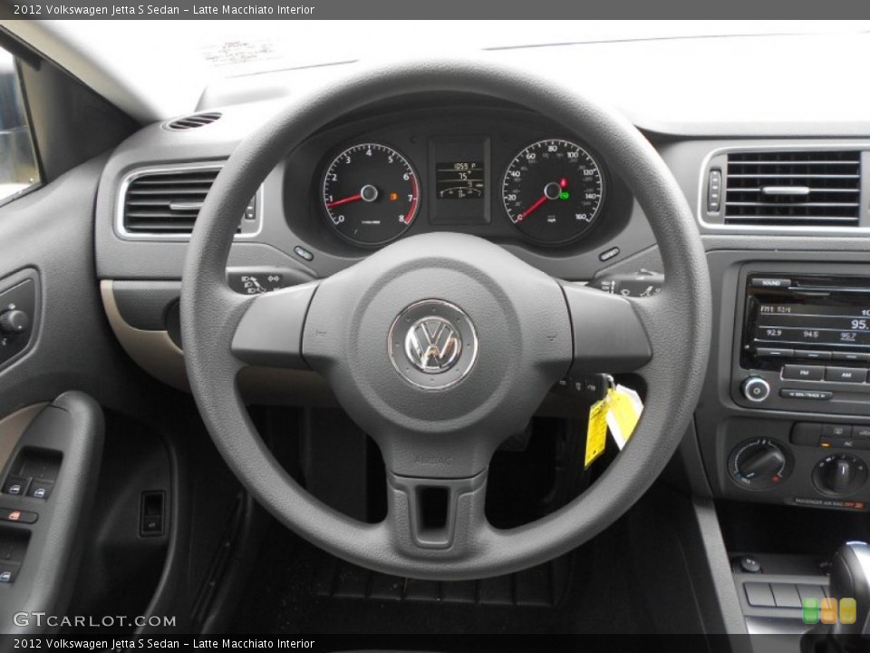 Latte Macchiato Interior Steering Wheel for the 2012 Volkswagen Jetta S Sedan #63265180