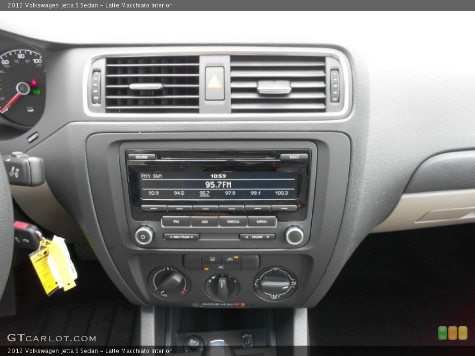 Latte Macchiato Interior Controls for the 2012 Volkswagen Jetta S Sedan #63265188