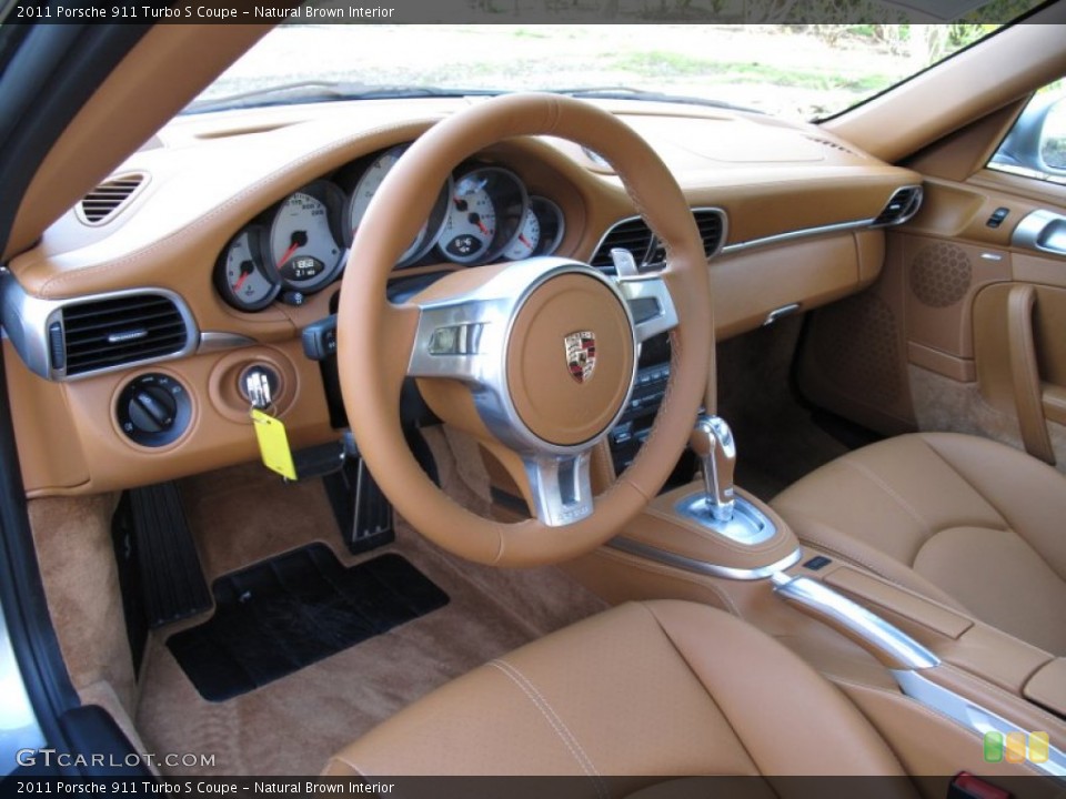 Natural Brown Interior Prime Interior for the 2011 Porsche 911 Turbo S Coupe #63265681