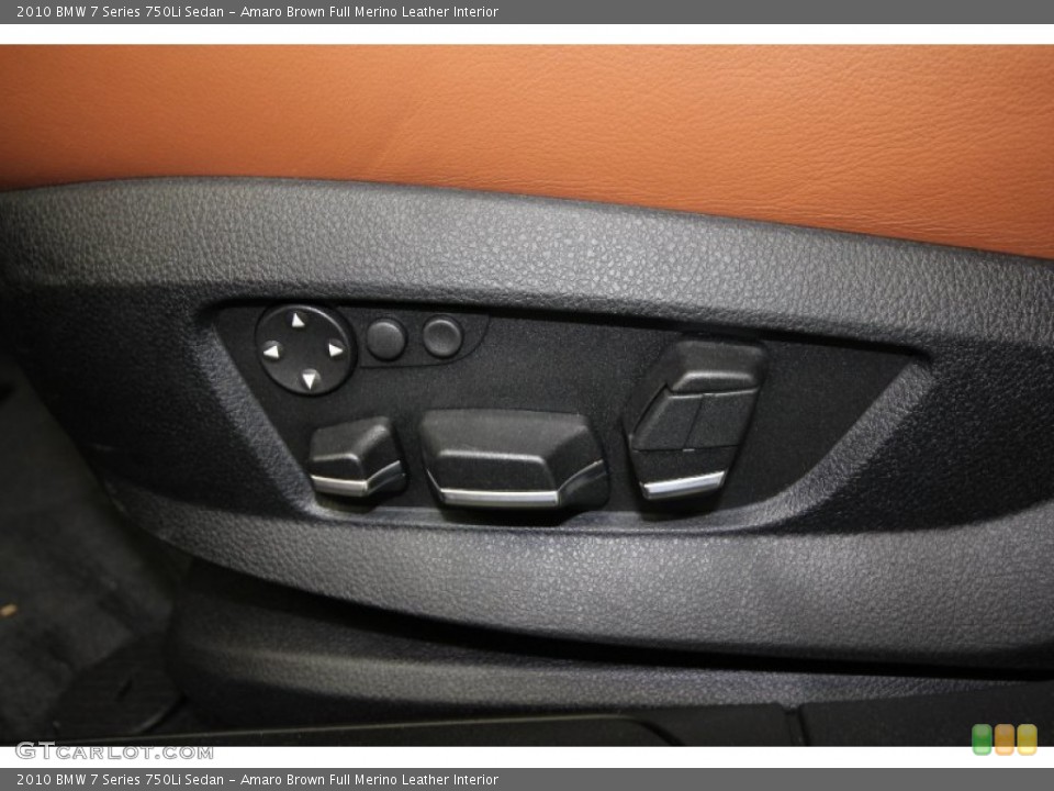 Amaro Brown Full Merino Leather Interior Controls for the 2010 BMW 7 Series 750Li Sedan #63266636