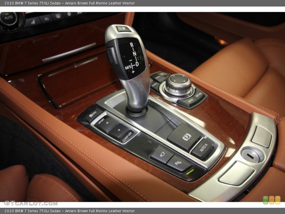 Amaro Brown Full Merino Leather Interior Transmission for the 2010 BMW 7 Series 750Li Sedan #63266688