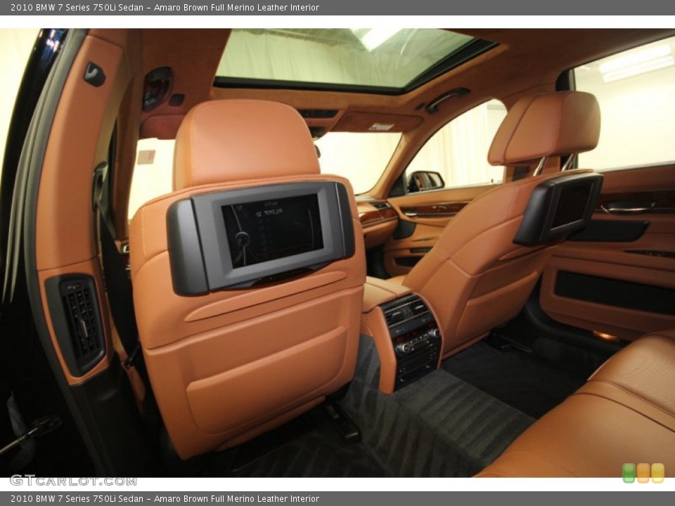 Amaro Brown Full Merino Leather Interior Photo for the 2010 BMW 7 Series 750Li Sedan #63266749
