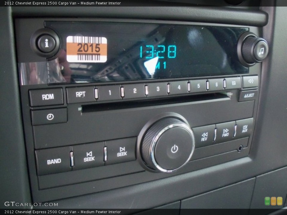 Medium Pewter Interior Audio System for the 2012 Chevrolet Express 2500 Cargo Van #63266956