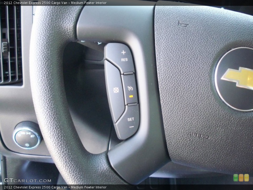 Medium Pewter Interior Controls for the 2012 Chevrolet Express 2500 Cargo Van #63267004