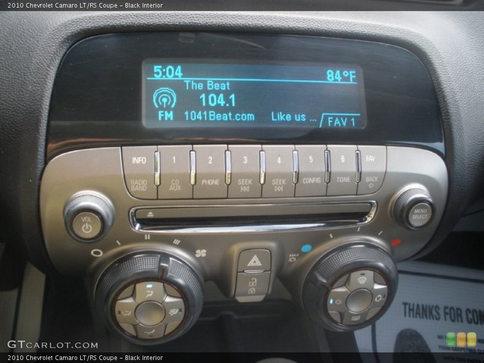 Black Interior Audio System for the 2010 Chevrolet Camaro LT/RS Coupe #63268705