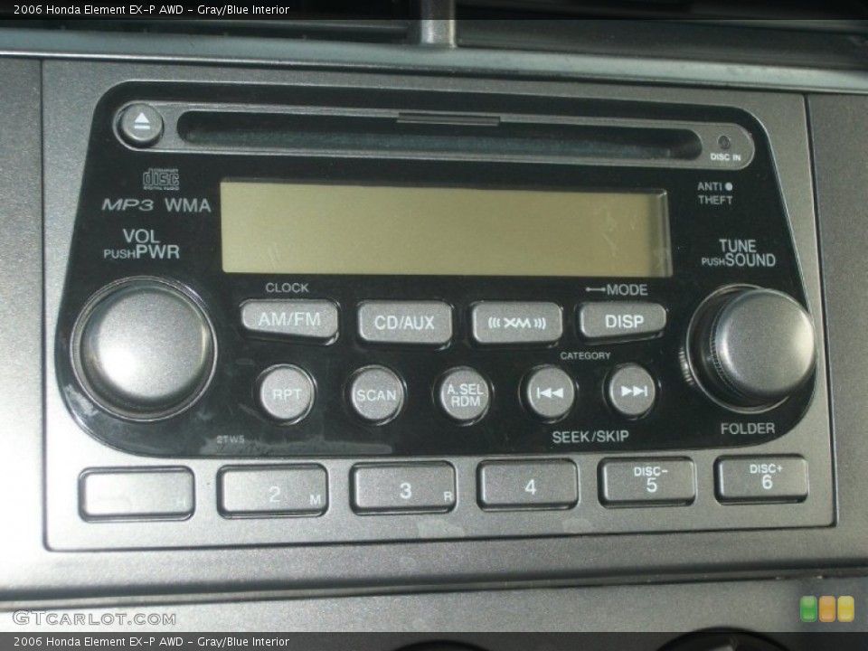 Gray/Blue Interior Audio System for the 2006 Honda Element EX-P AWD #63271393