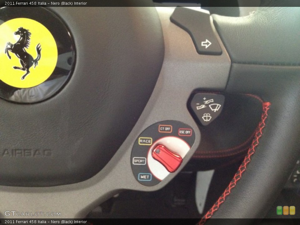 Nero (Black) Interior Controls for the 2011 Ferrari 458 Italia #63272374