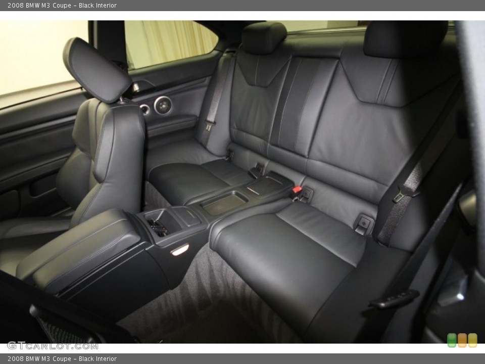 Black Interior Rear Seat for the 2008 BMW M3 Coupe #63272464