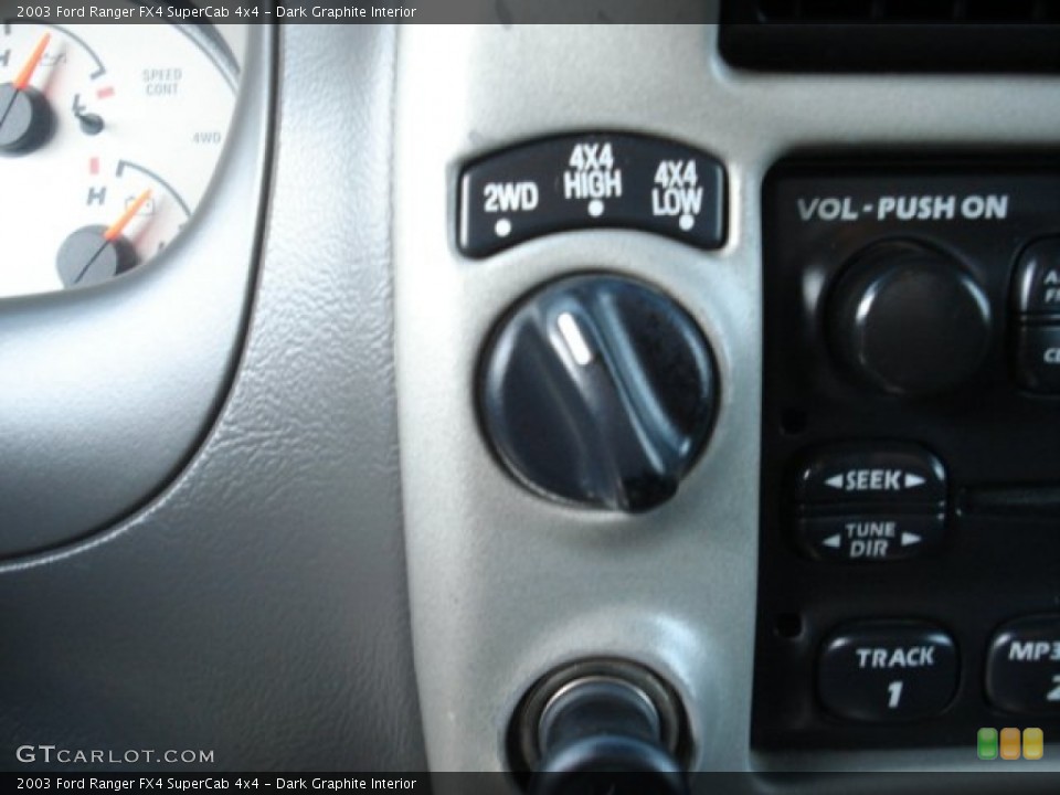Dark Graphite Interior Controls for the 2003 Ford Ranger FX4 SuperCab 4x4 #63272825