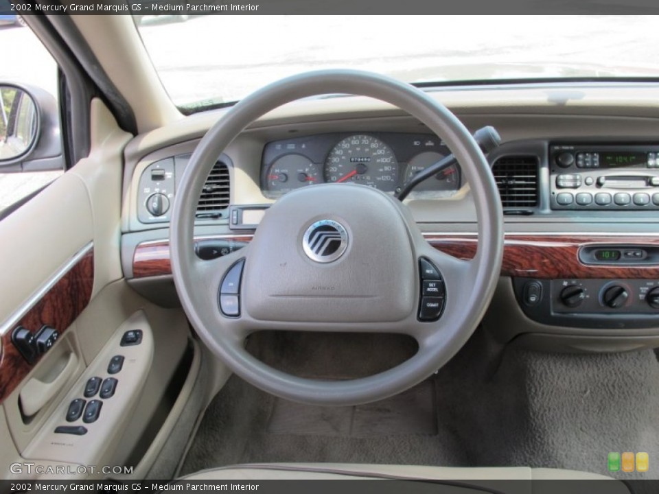 Medium Parchment Interior Steering Wheel for the 2002 Mercury Grand Marquis GS #63273424