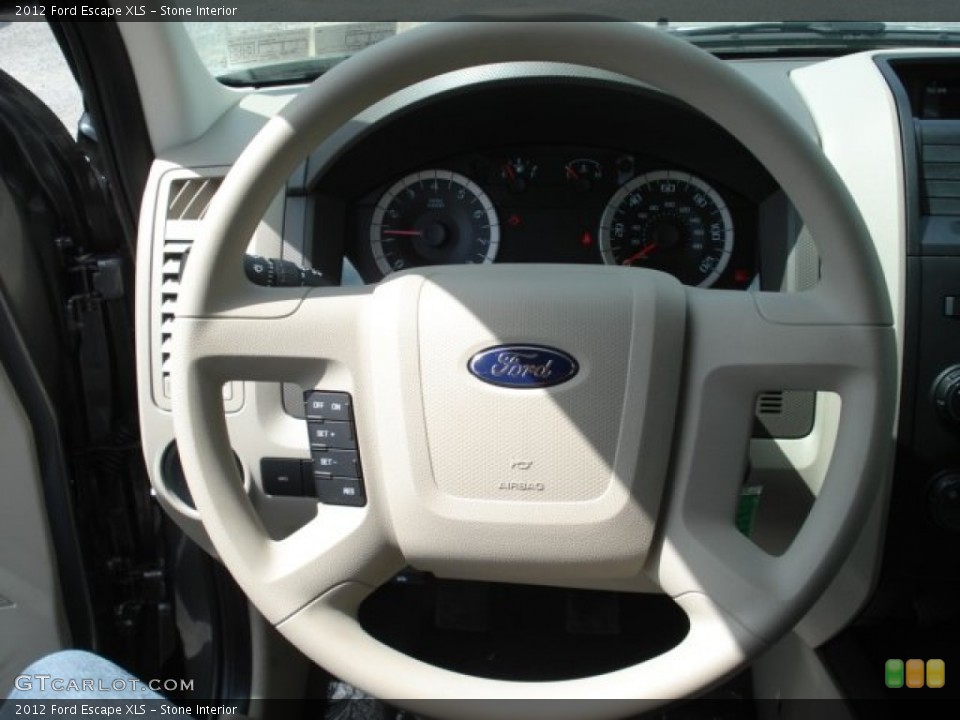 Stone Interior Steering Wheel for the 2012 Ford Escape XLS #63274447