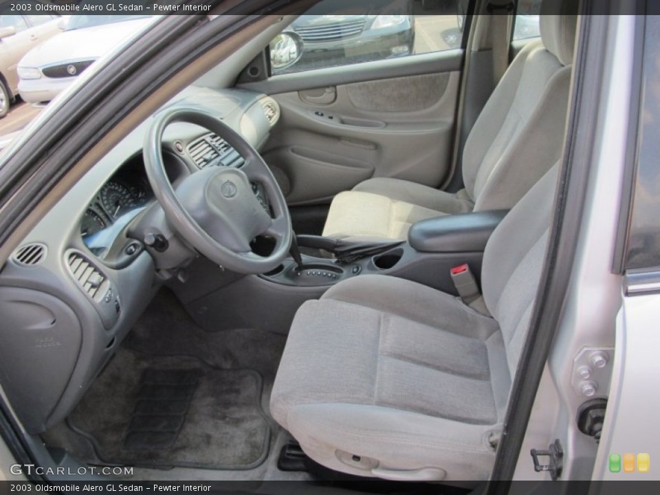 Pewter Interior Front Seat for the 2003 Oldsmobile Alero GL Sedan #63275323