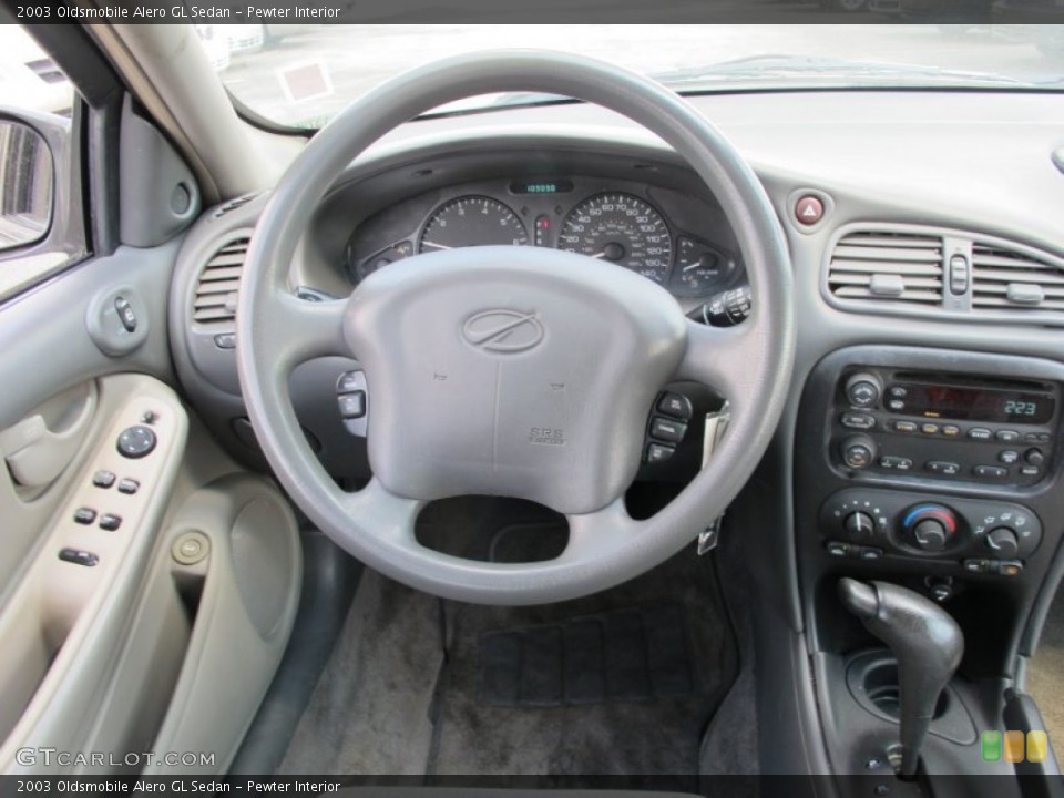 Pewter Interior Steering Wheel for the 2003 Oldsmobile Alero GL Sedan #63275374