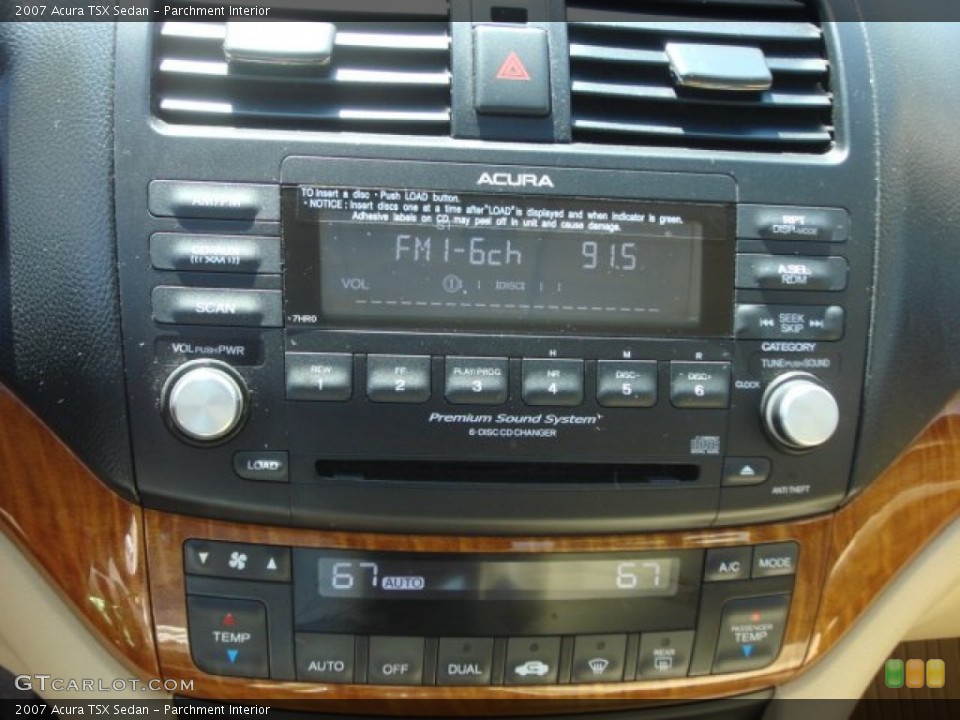 Parchment Interior Controls for the 2007 Acura TSX Sedan #63277306