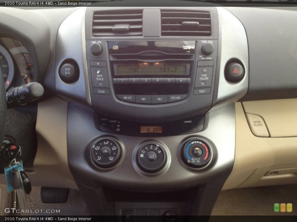 Sand Beige Interior Controls for the 2010 Toyota RAV4 I4 4WD #63277531