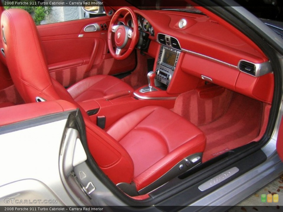 Carrera Red Interior Dashboard for the 2008 Porsche 911 Turbo Cabriolet #63282829