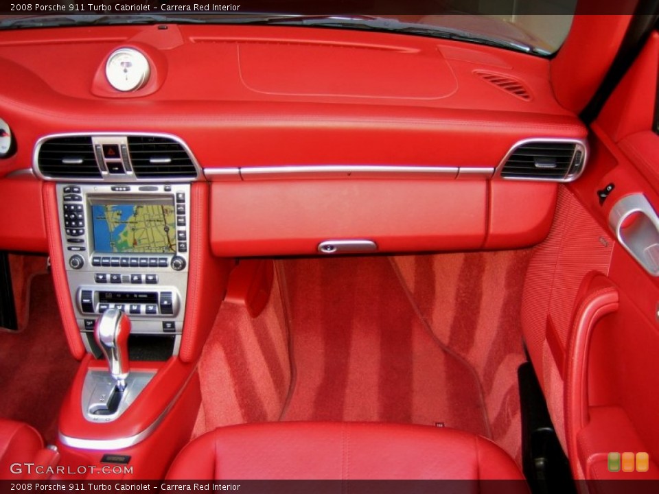 Carrera Red Interior Dashboard for the 2008 Porsche 911 Turbo Cabriolet #63282847