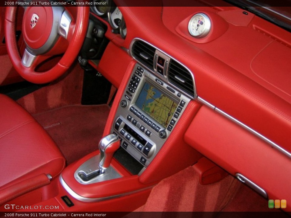Carrera Red Interior Controls for the 2008 Porsche 911 Turbo Cabriolet #63282907