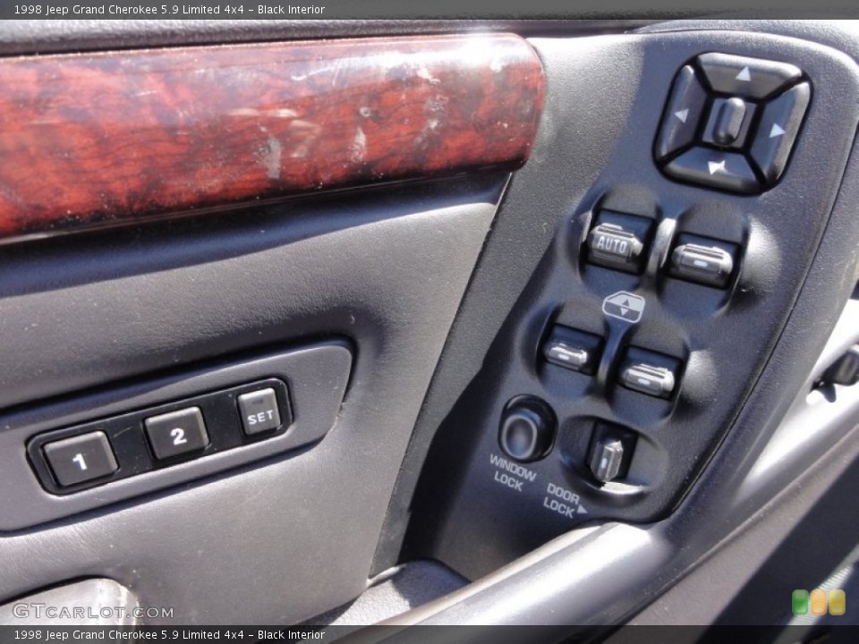 Black Interior Controls for the 1998 Jeep Grand Cherokee 5.9 Limited 4x4 #63283879