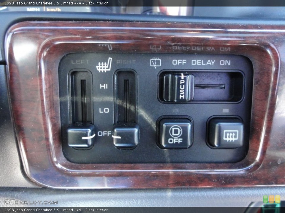 Black Interior Controls for the 1998 Jeep Grand Cherokee 5.9 Limited 4x4 #63284133