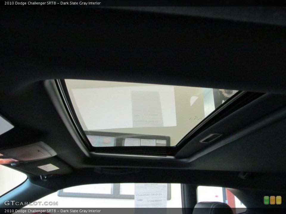 Dark Slate Gray Interior Sunroof for the 2010 Dodge Challenger SRT8 #63288997