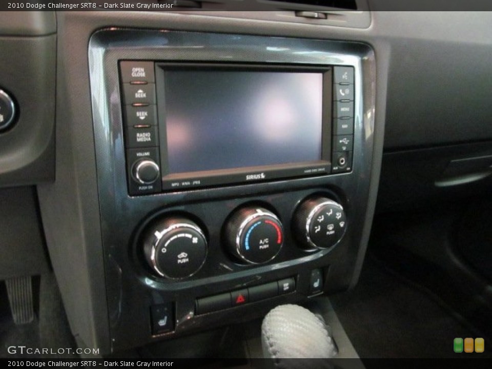 Dark Slate Gray Interior Controls for the 2010 Dodge Challenger SRT8 #63289015