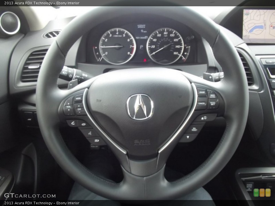 Ebony Interior Steering Wheel for the 2013 Acura RDX Technology #63293614