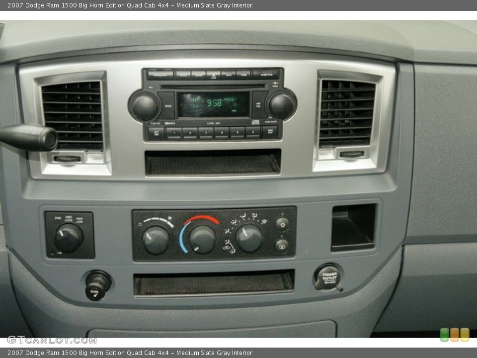 Medium Slate Gray Interior Controls for the 2007 Dodge Ram 1500 Big Horn Edition Quad Cab 4x4 #63295775