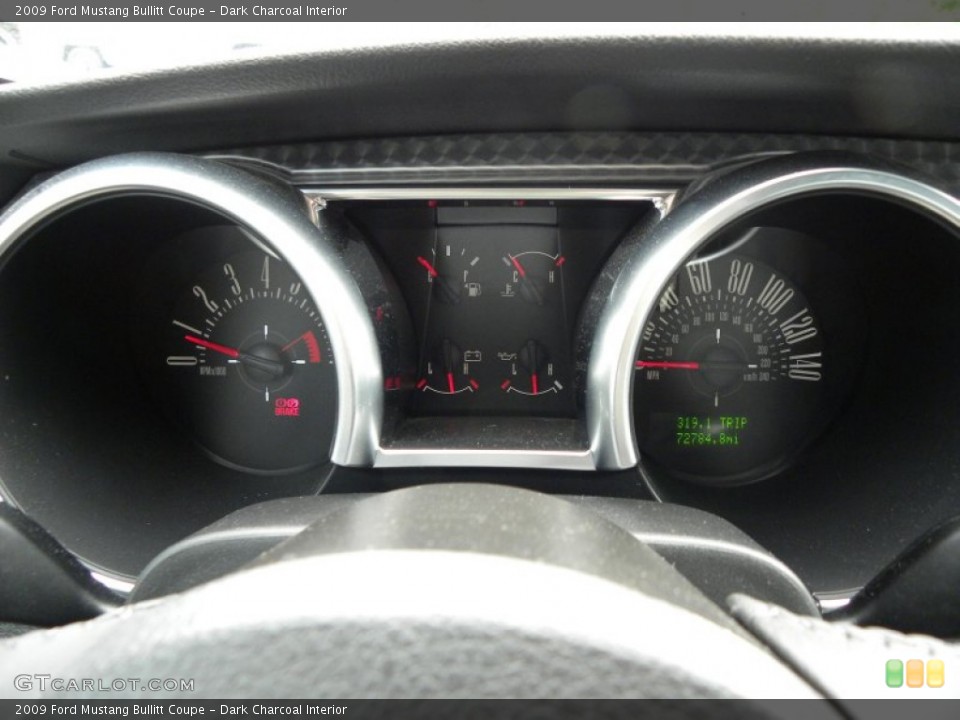Dark Charcoal Interior Gauges for the 2009 Ford Mustang Bullitt Coupe #63302798