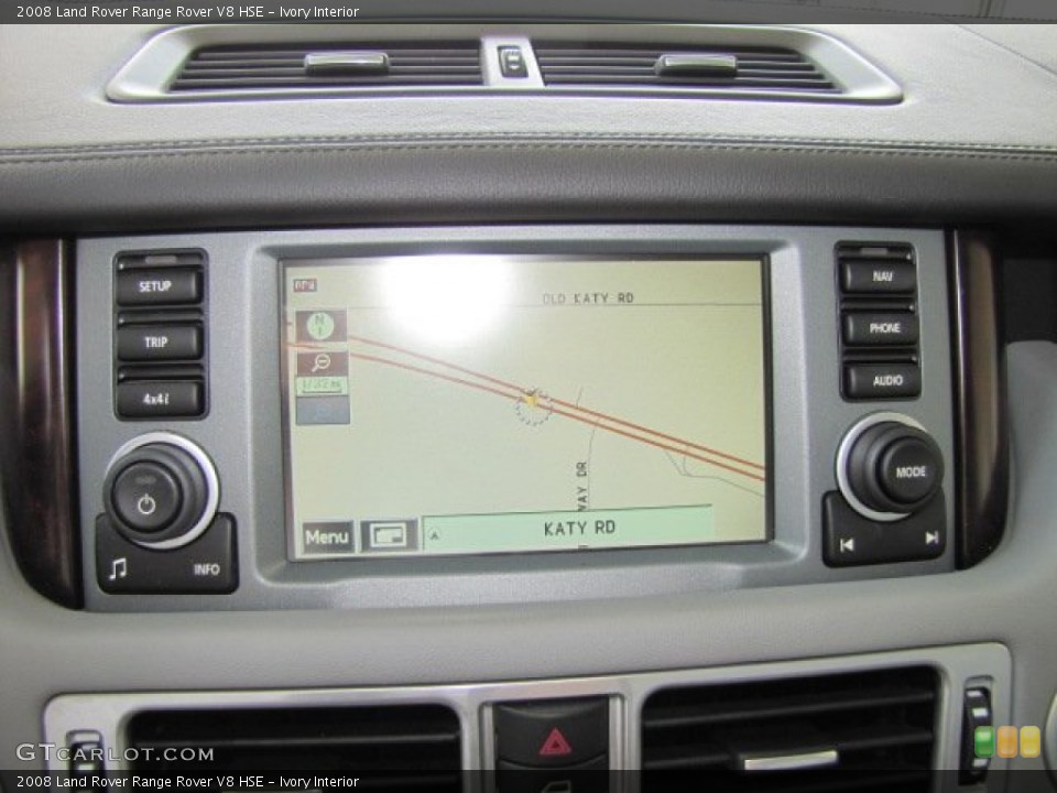 Ivory Interior Navigation for the 2008 Land Rover Range Rover V8 HSE #63303078