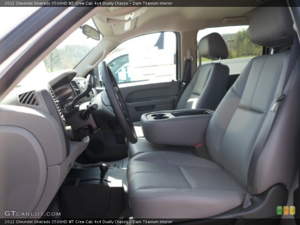 Dark Titanium Interior Photo for the 2012 Chevrolet Silverado 3500HD WT Crew Cab 4x4 Dually Chassis #63307367