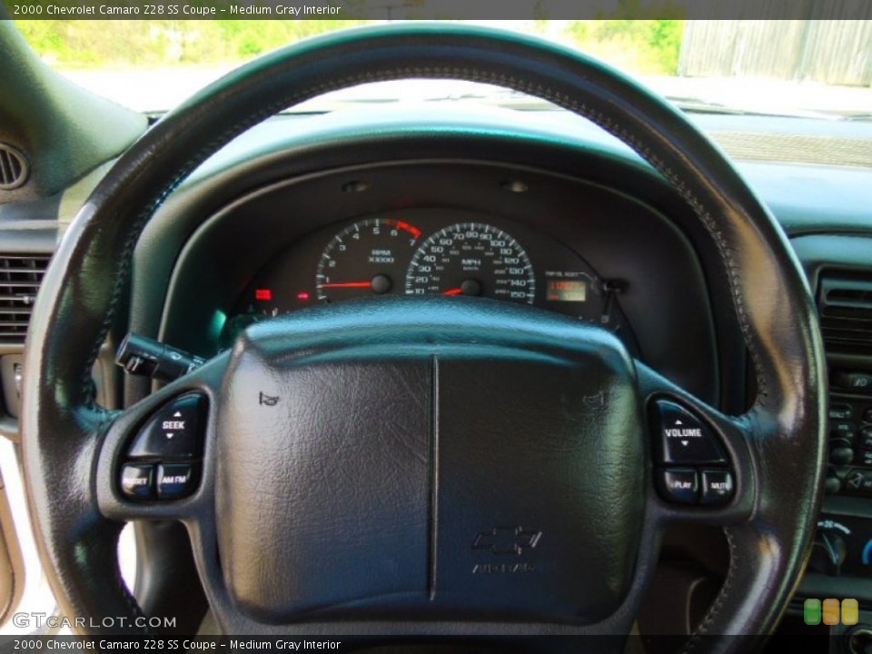 Medium Gray Interior Steering Wheel for the 2000 Chevrolet Camaro Z28 SS Coupe #63308390