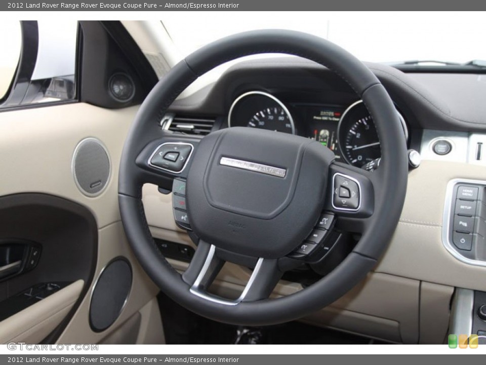 Almond/Espresso Interior Steering Wheel for the 2012 Land Rover Range Rover Evoque Coupe Pure #63308468